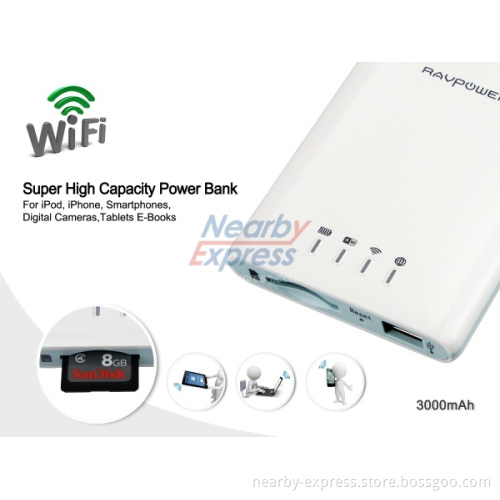 RAVPower RP-WD01 WiFi Driver, With Power Bank 3000mAh and WLAN Hot Spot Built-in